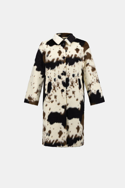 Joseph Ribkoff 264944 Faux Fur Cow Print Coat