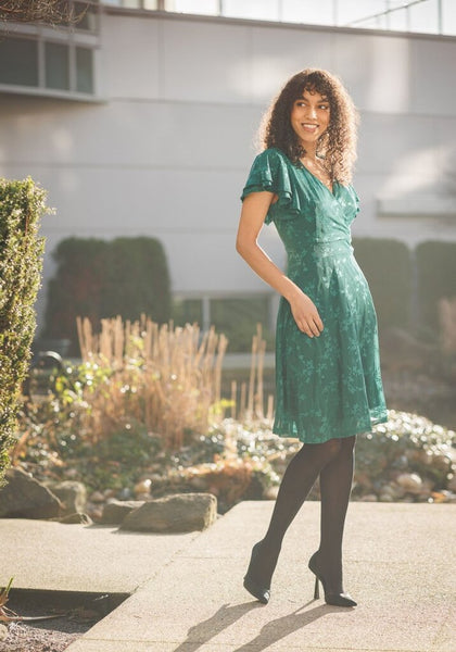 Papillon Ivy Floral Mesh Dress