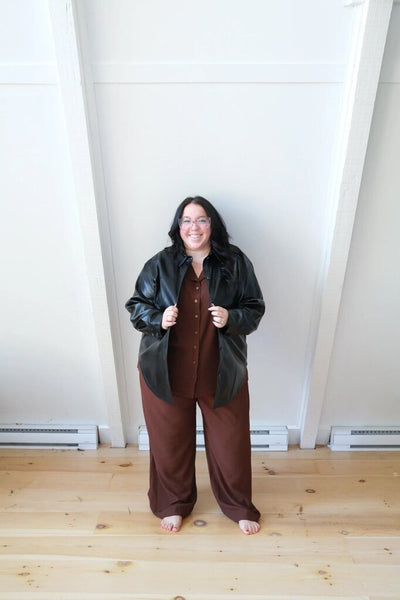 Smash + Tess 'Alicia' Faux Leather Shacket