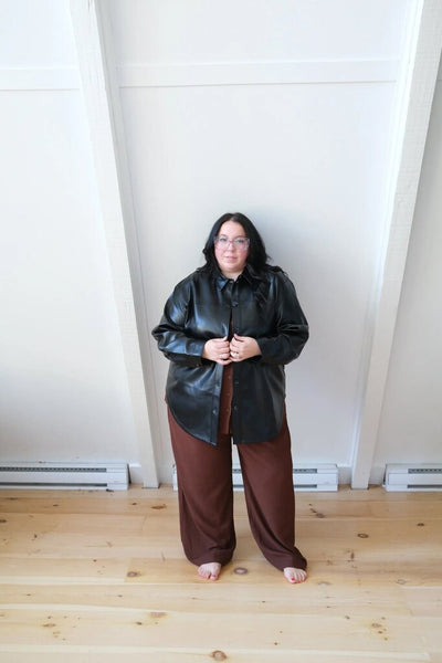 Smash + Tess 'Alicia' Faux Leather Shacket