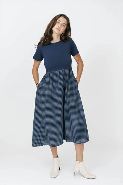 Smash + Tess 'Andie' Gingham Dress - Navy