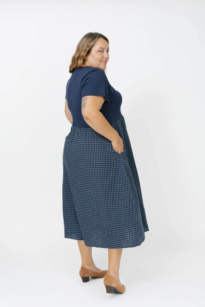 Smash + Tess 'Andie' Gingham Dress - Navy
