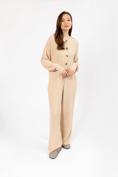 Smash + Tess 'Milie' Ribbed Wide Leg Romper