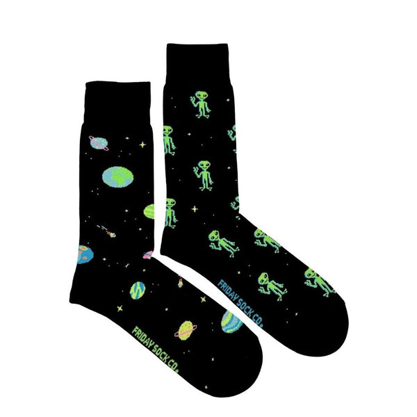 Friday Sock Co. Men's Neon Alien Socks