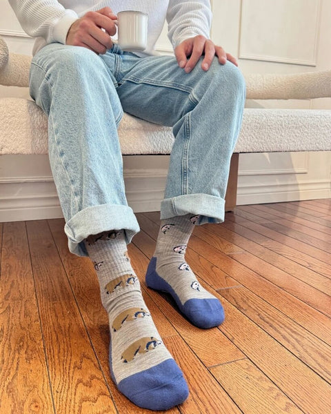 Friday Sock Co. Men's Bear in the Wild Merino Wool Socks