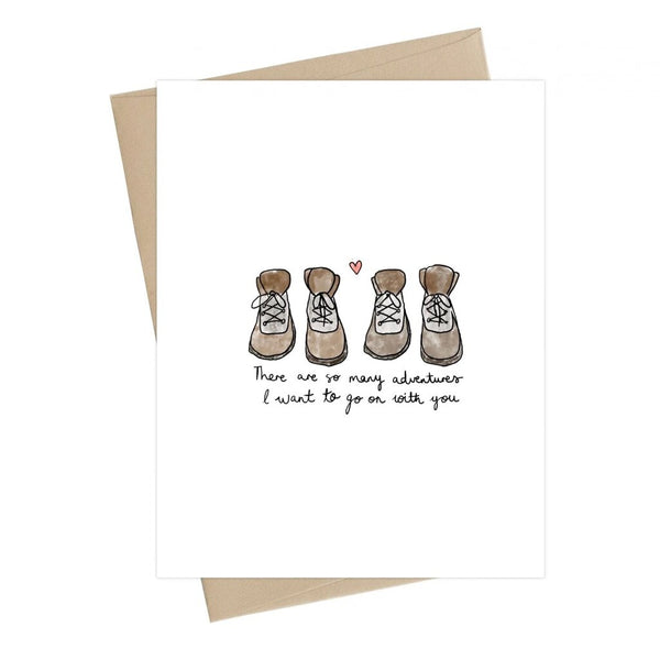 Little May Papery Adventure Hiking Boot Card