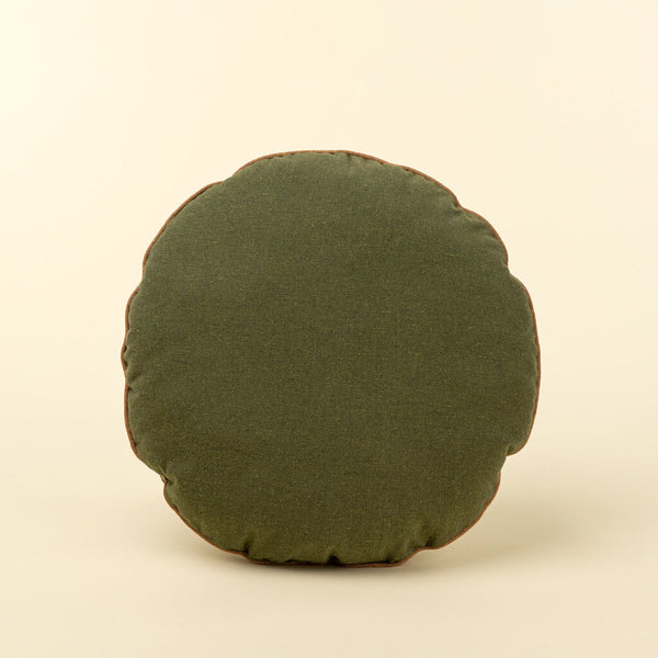 Alpine Trees Round Pillow