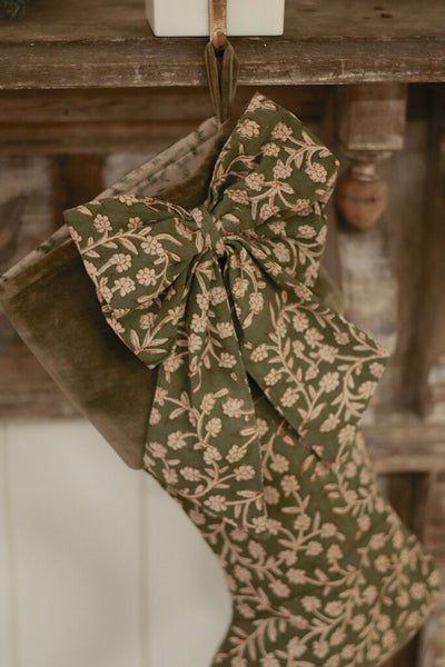 Wildvine Block Print Bow Clip