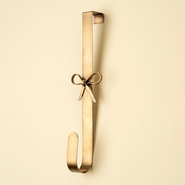 Iron Tied Bow Wreath Hanger