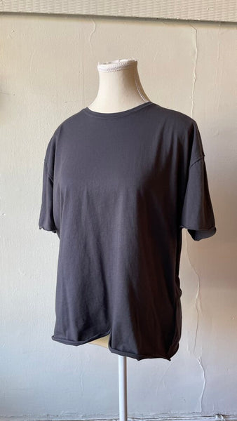 Hello Nite 'Alex' 100% Cotton Relaxed Boyfriend Crew Tee - Shadow