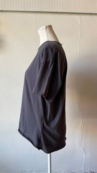 Hello Nite 'Alex' 100% Cotton Relaxed Boyfriend Crew Tee - Shadow