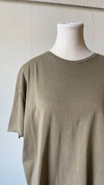 Hello Nite 'Alex' 100% Cotton Relaxed Boyfriend Crew Tee - Butternut