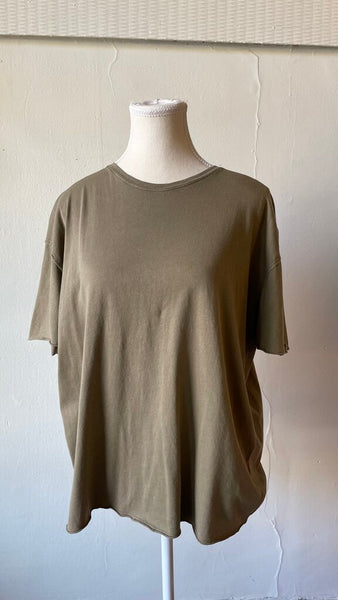 Hello Nite 'Alex' 100% Cotton Relaxed Boyfriend Crew Tee - Butternut
