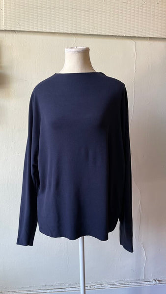 Hello Nite 'James' Double Fleece Dolman Long Sleeve Top - Navy