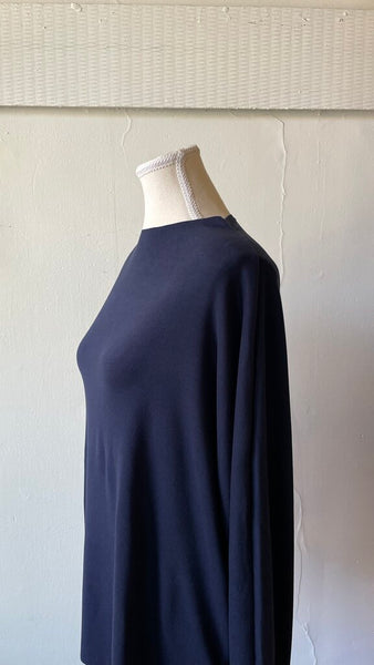 Hello Nite 'James' Double Fleece Dolman Long Sleeve Top - Navy