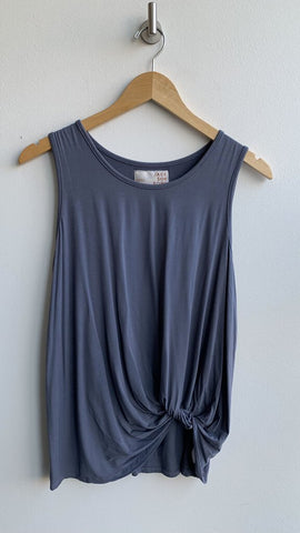 Jackson Rowe Slate Blue Knot Front Tank Top - Size Small