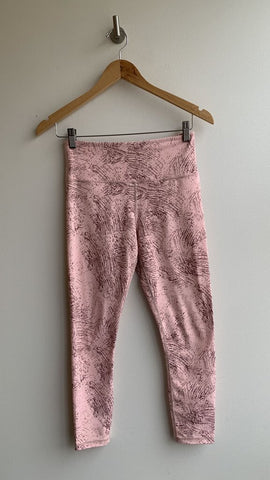 Zyia Active Pink Printed Cropped Athletic Leggings - Size 4