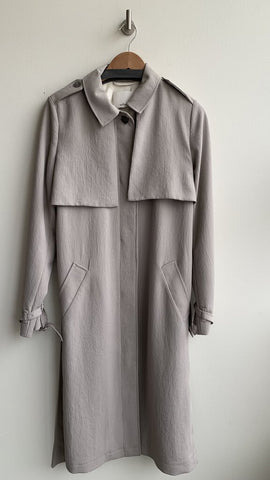 Wilfred Light Grey Trench Coat - Size Large