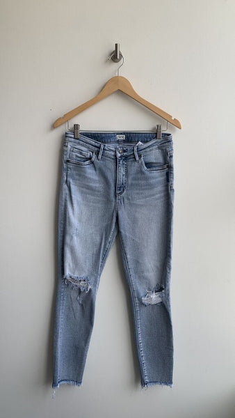 Silver Jeans Light Wash 'Ibister' Distressed Knee Skinny Jean - Size 29