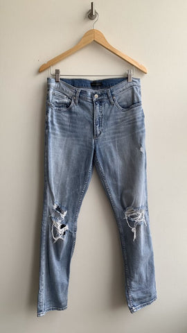 Silver Jeans Light Wash 'Not Your Boyfriend's Jeans' Distressed Denim - Size 27