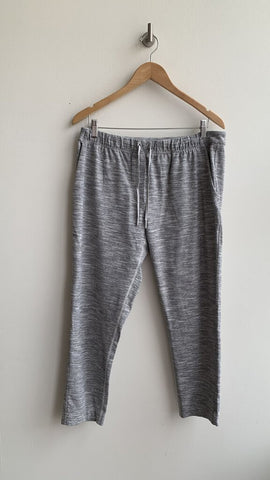 Lululemon Heathered Grey Drawstring Cinch Waist Ankle Length Casual Athletic Pant - Size 10