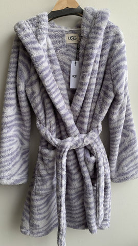 Ugg Purple Stripe Belted Housecoat - Size Medium (NWT)