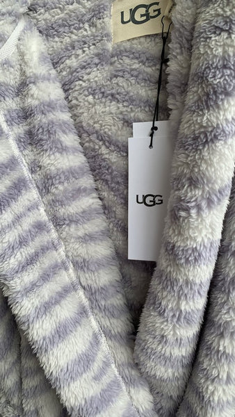 Ugg Purple Stripe Belted Housecoat - Size Medium (NWT)