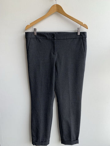 RW&Co Grey Slim Leg Ankle Length Dress Pant - Size 14