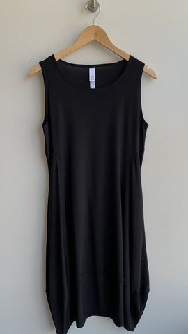 Marla Wynne Black Sleeveless Bubble Hem Dress - Size Small (NWT)