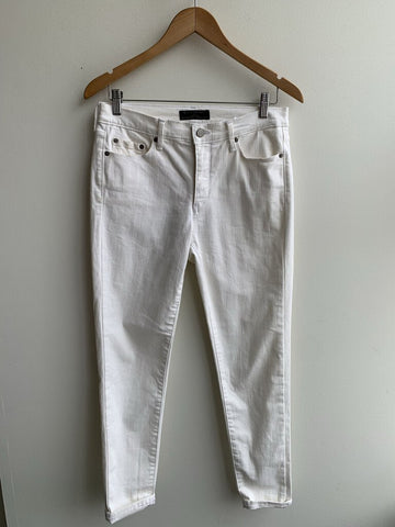 Banana Republic Off-White Sculpt Skinny High Waisted Jean - Size 28/6