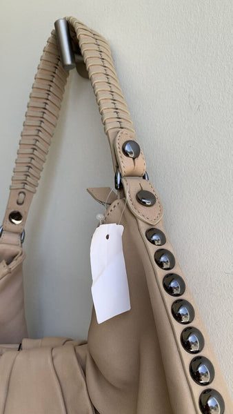 Diane von Furstenberg Tan Leather Satchel Shoulder Bag (NWT)