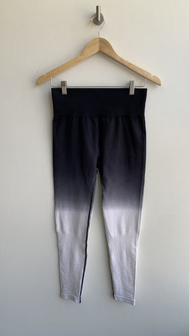 Zyia Active Navy/White Ombre Athletic Legging - Size Large