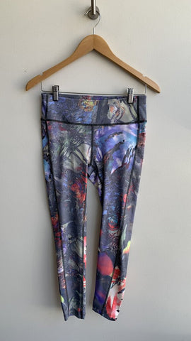 Layer8 Neon/Pastel Abstract Print Athletic Leggings - Size X-Small