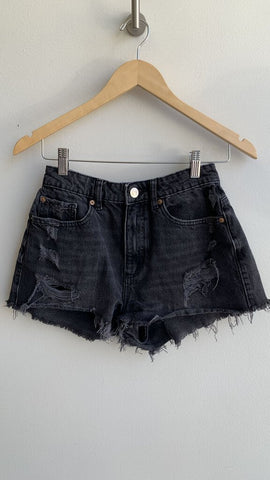 Garage Black Distressed 'Festival' Denim Shorts - Size 26