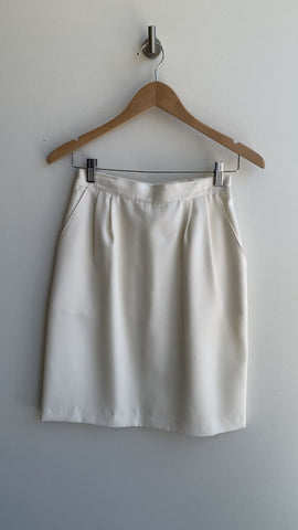 Vintage Jantzen Vanilla High Waisted Suit Skirt - Size 8