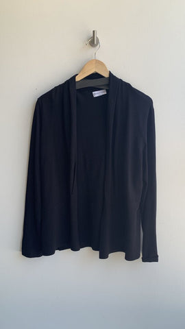 Point Zero Black Open Front Cardigan - Size X-Large