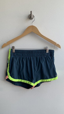 Gap Fit Navy Neon Trim Running Shorts - Size X-Small