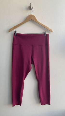 Lululemon Burgundy Cropped Align Leggings - Size 12