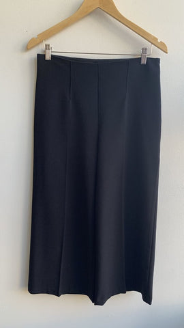 Frank Lyman Black Wide Leg Cropped Pant - Size 6