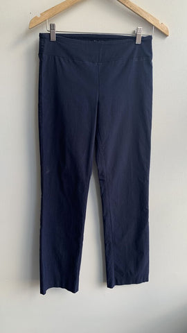 Pre-Owned Soft Works Navy Straight Leg Pull On Pants - Size 8