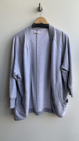 Pre-Owned O'Neill Heathered Grey Sweatshirt Cardigan - Size Medium