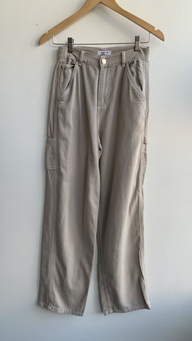 Pre-Owned Garage Tan High-Waisted Cargo Pants - Size 0