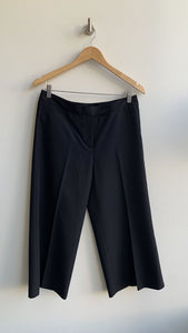 Pre-Owned Black Line Pleat Cropped Wide Leg Dress Pant- Size Small (Estimated)