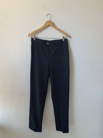 Pre-Owned J&L Atelier Black Pull On Trouser - Size Medium