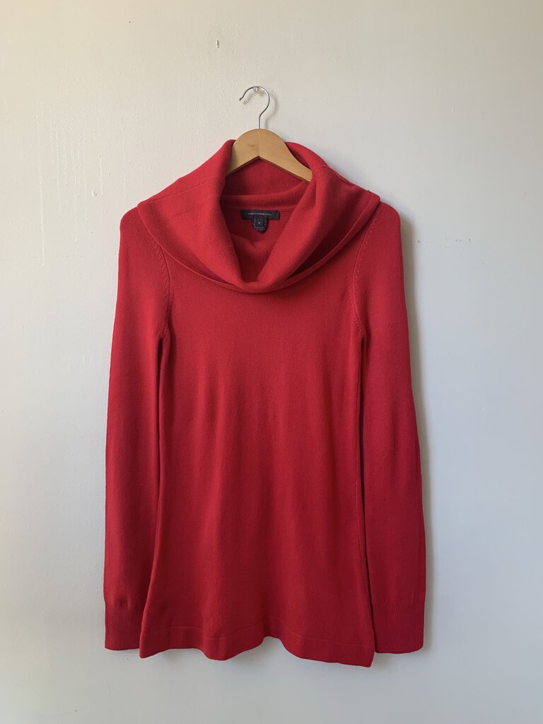 Pre-Owned French Connection Red Cowl Neck Sweater - Size Small