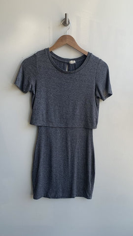 Pre-Owned Garage Grey T-Shirt Layer Dress - Size X-Small