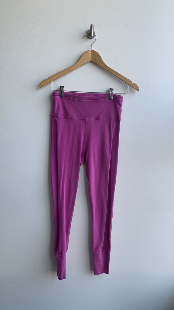 Pre-Owned Free People Magenta Ribbed Side Lounge Pant - Size Small