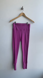 Pre-Owned Free People Magenta Ribbed Side Lounge Pant - Size Small