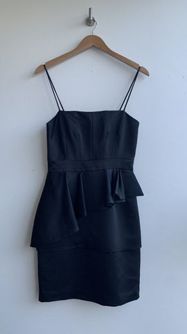 Pre-Owned Whistles Black Pemplum Style Cocktail Dress - Size S/M (Estimated)