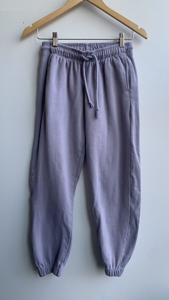 Pre-Owned J.o & Co Taupe Ribbed Side Joggers Sweats - Size Small